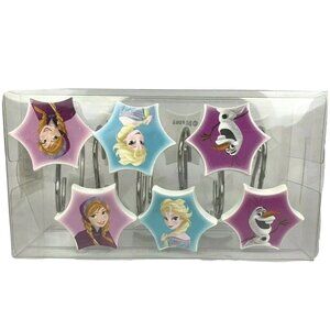 Disney Frozen Shower Curtain Hooks Set of 12 ELSA ANNA OLAF Resin Decorative